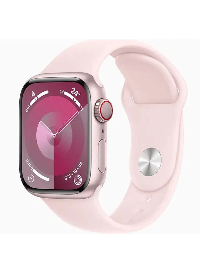 Apple Watch Series 9 GPS 45mm Pink Aluminium Case With Light Pink Sport Band