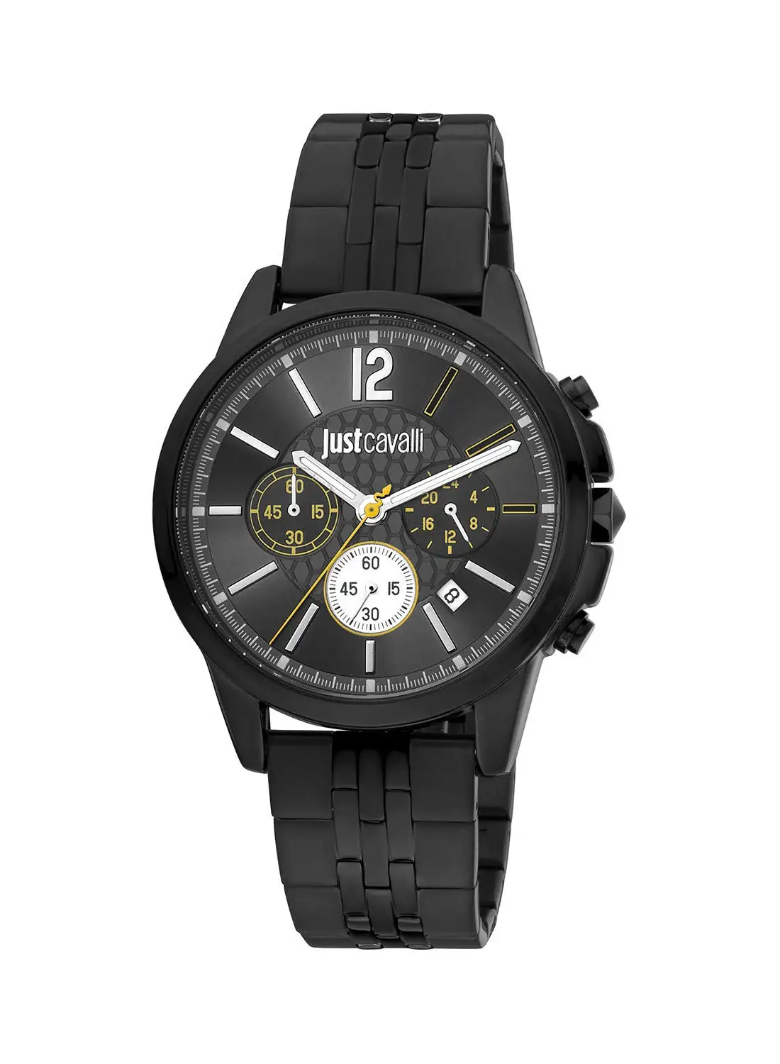 Justcavalli Men's Chronograph Round Shape Stainless Steel Wrist Watch JC1G175M0285 - 42 Mm