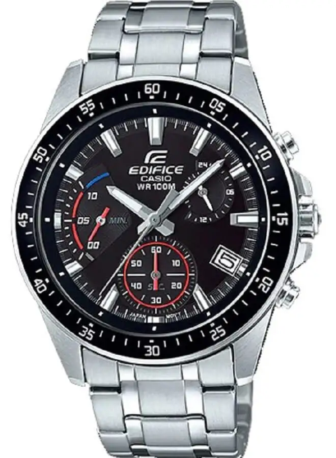 CASIO Men's Analog+Digital Round Shape Stainless Steel Wrist Watch ECB-2000DC-1ADF - 51 Mm