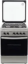 Super General Freestanding Gas-Cooker 4-Burner Full-Safety, Stainless-Steel Cooker, Gas Oven with Automatic Ignition, Silver, 50 x 50 x 85 cm, KSGC5471MSFS, 2 Year Warranty