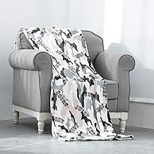 Juicy Couture – Throw Blanket | Camouflage | Plush and Cozy | Decorative Blankets for Sofas, Chairs and Beds| Luxurious and Soft | Chic Home Décor | Measures 50” x 70” | Pink/Grey/Black