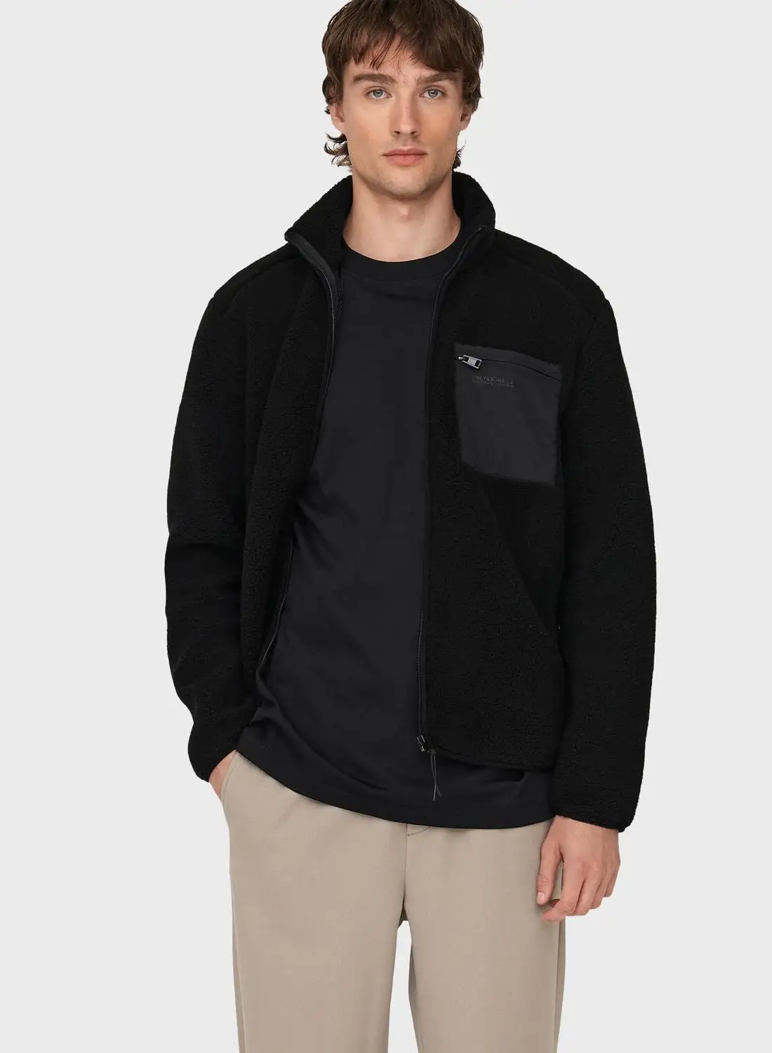 Only & Sons Zip Through Jacket
