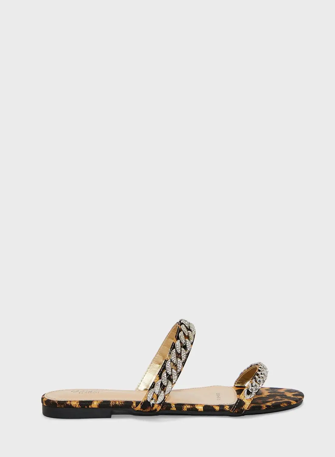 Ginger Chunky Chain Double Strap Sandals