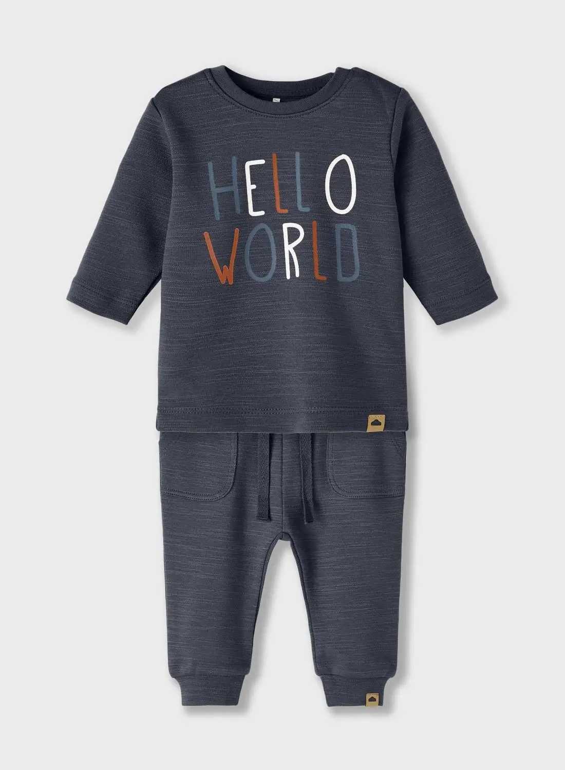 NAME IT Kids Text Print T-Shirt & Sweatpants Set