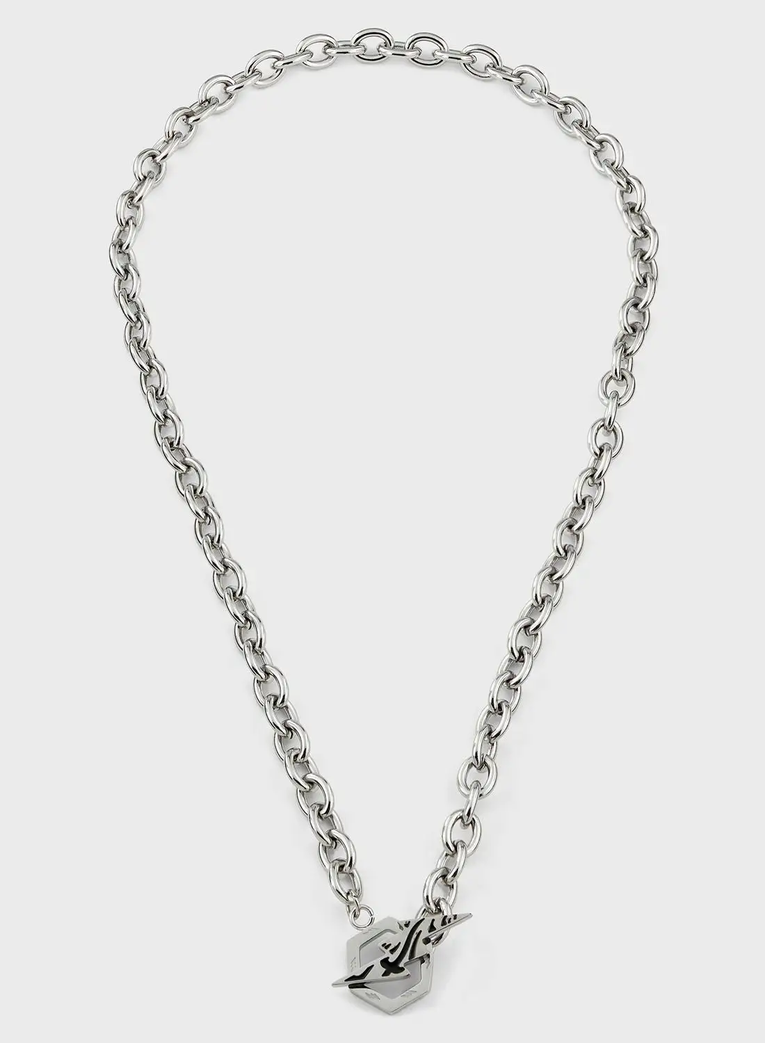 Seventy Five Chunky Stainless Steel Necklace