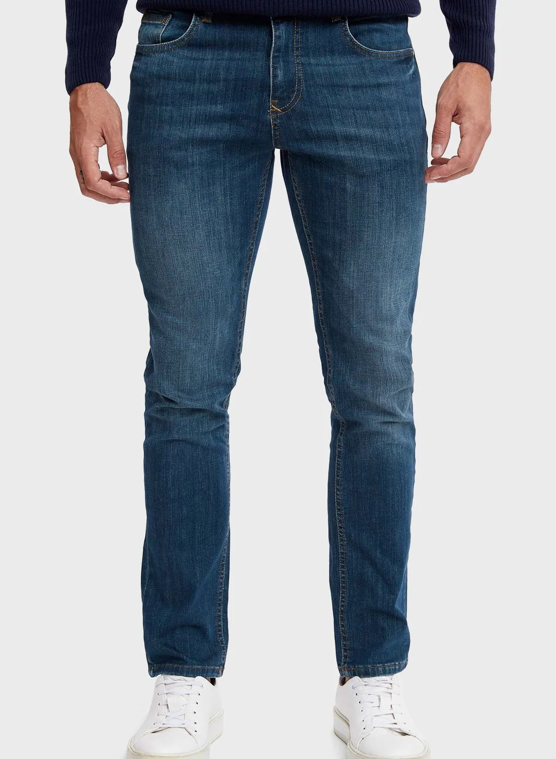 DeFacto Mid Wash Slim Fit Jeans