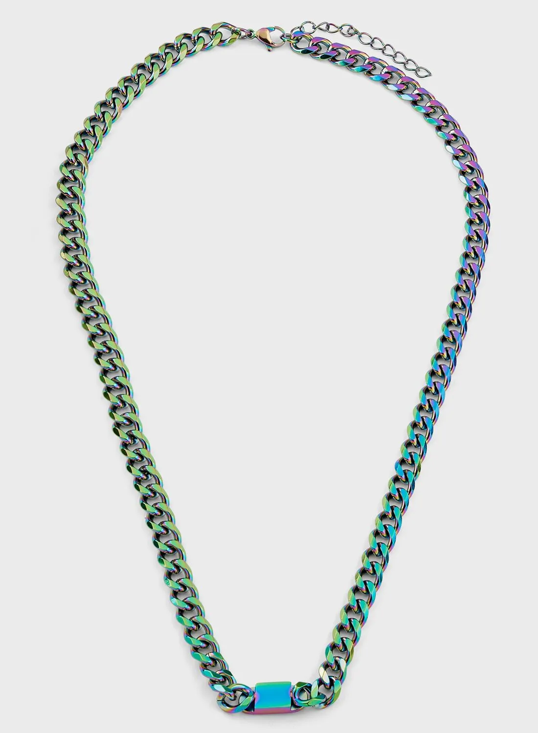 Seventy Five Multicolor Stainless Steel Chain Necklace