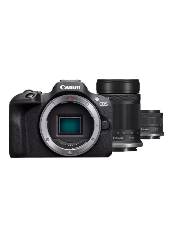 Canon EOS R100 + RF-S 18-45 + RF-S 55-210 Mm IS STM