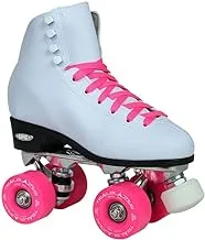 Epic Skates Classic High-Top Quad Roller Skates with Pink Wheels