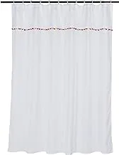 Amazon Basics Bathroom Shower Curtain - Multicolor Pom Pom, 72 Inch