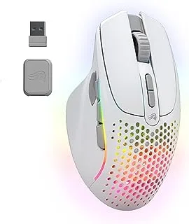 Glorious Model I 2 Wireless - MMO Gaming Mouse (Matte White), 9 Programmable Side Buttons, 16 Configurations with Layer Shift, Superlight 75g, 2 Swappable Magnetic Buttons, Perfect for FPS, MOBA & MMO