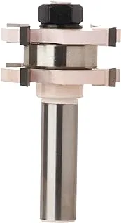 Makita D-48935 4 Flute Tongue and Groove Assembly Router Bit with Shank, 41 mm x 71 mm x 12 mm Size, Grey