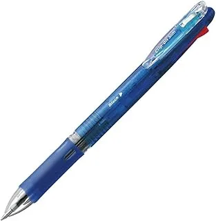 قلم حبر جاف زيبرا 4 ألوان مشبك رفيع 4C B-B4A5-BL أزرق 10 قطع