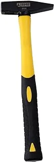 BMB Tools hammer with plastic black and Yellow handle 200g |Tack Hammer, Cross Peen Tinners Hammer, Upholstery, Riveting, Jewelry, General Purpose, Shock Absorbing Fiberglass Handle