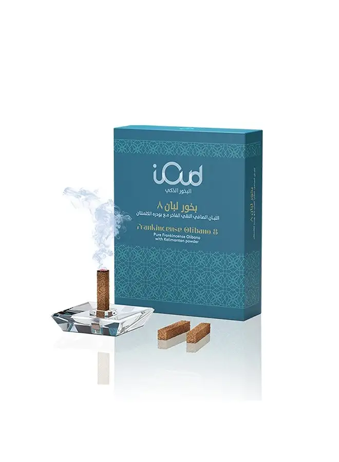 iOud Bakhoor Ioud Frankincense Olibano Fragrance 8 Pieces With Incense Holder