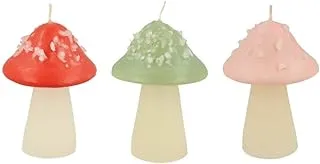 Meri Meri Mushroom Candle Set of 3, 3.5