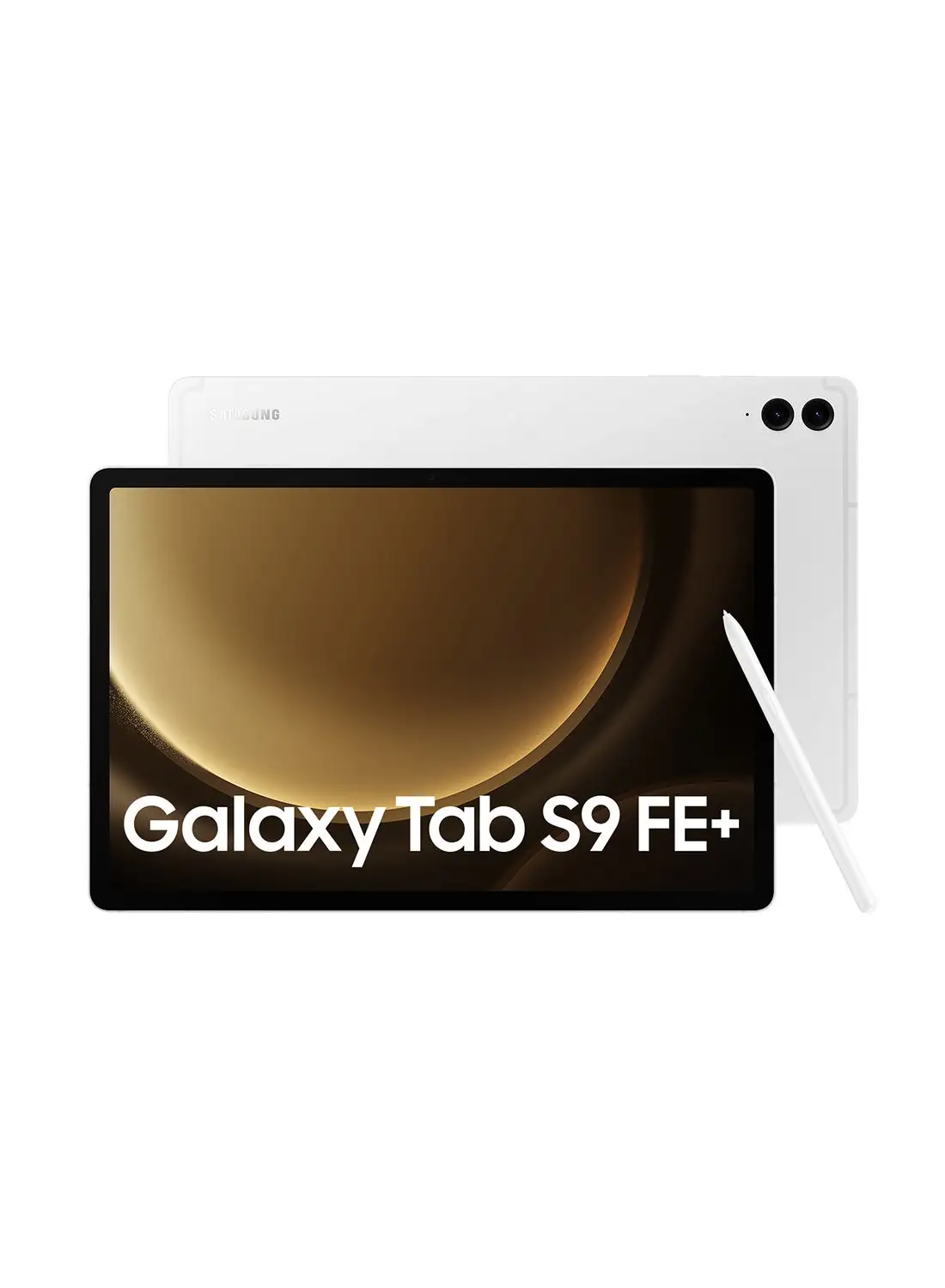 سامسونج جالاكسي تاب S9 FE بلس فضي، 8 جيجابايت رام، 128 جيجابايت، 5 جي - إصدار الشرق الأوسط