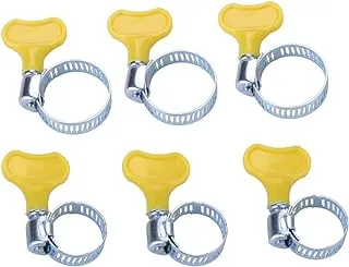 Lawazim Hose Clamp Set 6 Piece| Worm Gear Hose Clamps Stainless Steel for Fuel Line, Pipe, Radiator, Tube and Fuel Line