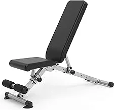 leikefitness Adjustable Weight Bench Foldable Workout Exercise Bench with Automatic Lock for Upright Incline Decline and Flat Full Body Exercise