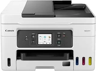 Canon MAXIFY GX4040 Wireless Colour All-in-one Refillable MegaTank Inkjet Printer, ideal for small businesses that need cost-effective and high-speed printing, White