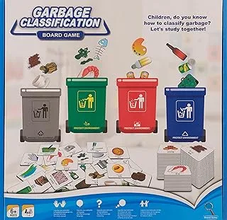 ألعاب لوحة تحدي تصنيف النفايات العامة للأطفال