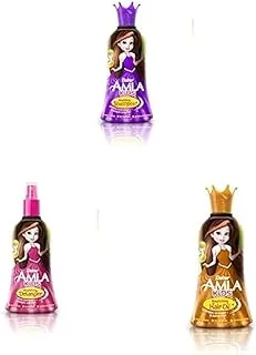 Dabur Amla Kids Hair Care Bundle Pack - Hair Oil + Shampoo + Detangler