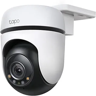 كاميرا TP-Link Tapo C510W واي فاي خارجية QHD 2K، رؤية 360 درجة، رؤية ملونة وكاميرا IP للمراقبة، مستشعر الحركة، IP65 غير منفذ، صوت ثنائي الاتجاه، Alexa