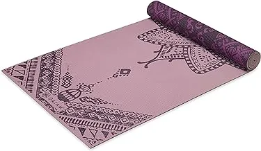 Gaiam Yoga Mat - Premium 6mm Print Reversible Extra Thick Non Slip Exercise & Fitness Mat for All Types of Yoga, Pilates & Floor Workouts (68