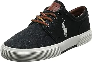 POLO RALPH LAUREN Men's Faxon Low, Black/Cream, 11 M US