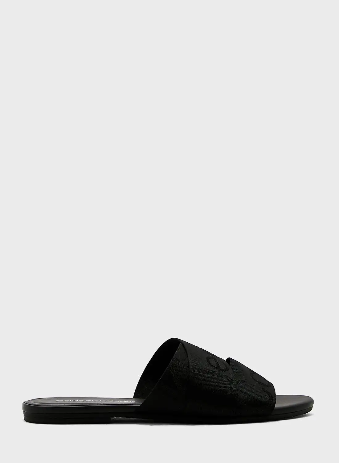 Calvin Klein Jeans Logo Detail Flat Sandals