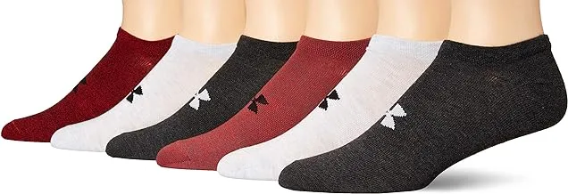 Under Armour unisex-adult Essential Lite No Show Socks, 6-pair Socks
