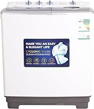 General Goldin Twin Tub Washing Machine, 5 kg Capacity, White