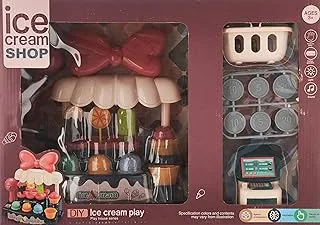 Generic 8016 Scenic Ice Cream Shop with Basket and Accessories for Kids