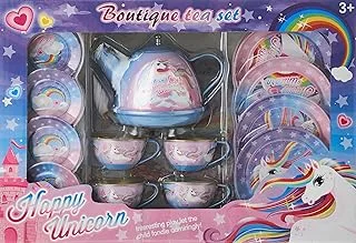 Generic Unicorn Colorful Tea Set For Girls 14 Pieces