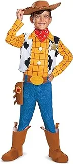 Disney Pixar Woody Toy Story 4 Deluxe Boys' Costume, Multicolor, Small (4-6)