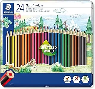 مجموعة أقلام الرصاص الملونة نوريس معدنية = 24 لون.