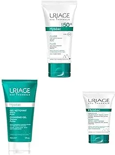 Uriage Oily Skin Routine (Hyseac Gel, Hyseac Mask, Hyseac Sunscreen SPF50+)