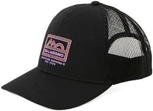 قبعة سائق الشاحنة Billabong Walled ADIV، مقاس واحد، أسود