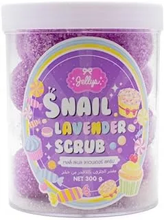 Jellys Snail Lavender Scrub 300 g, Purple