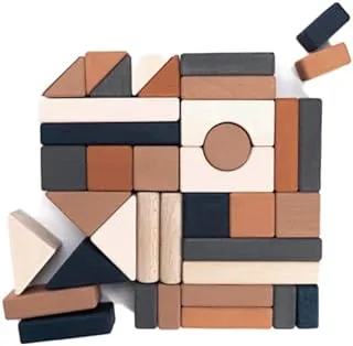 SABO Concept - Wooden Castle Building Blocks Set (Multi-Colored)