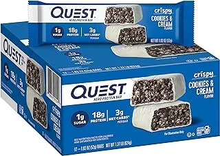 Quest Nutrition Cookies & Cream Hero Protein Bar - Pack of 12