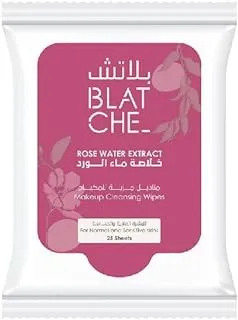 Blatche Rose Water Extract Makeup Removal 25 Wipes