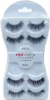 Red Cherry False Eyelashes 4-Pair, No. HD 03