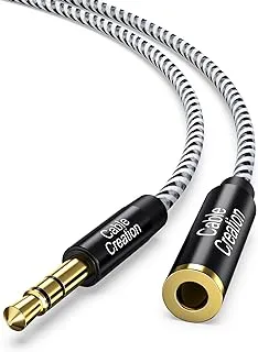 3.5mm Headphone Extension Cable, CableCreation 3.5mm Male to Female Stereo Audio Extension Cable Adapter with Gold Plated Connector, 3 Feet/ 0.9M