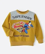 Superman Sweatshirt for junior Boys - Mustard, 5-6 Year