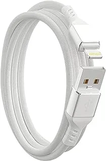 Ironten iPhone Charger Cable, Apple MFi Certified 1 Pack 6 FT Silver Long Lightning Fast Charging High Speed Data Sync USB Cable Compatible iPhone 14 13 12 11 Pro Max Plus XS MAX XR XS X 8 7 Plus