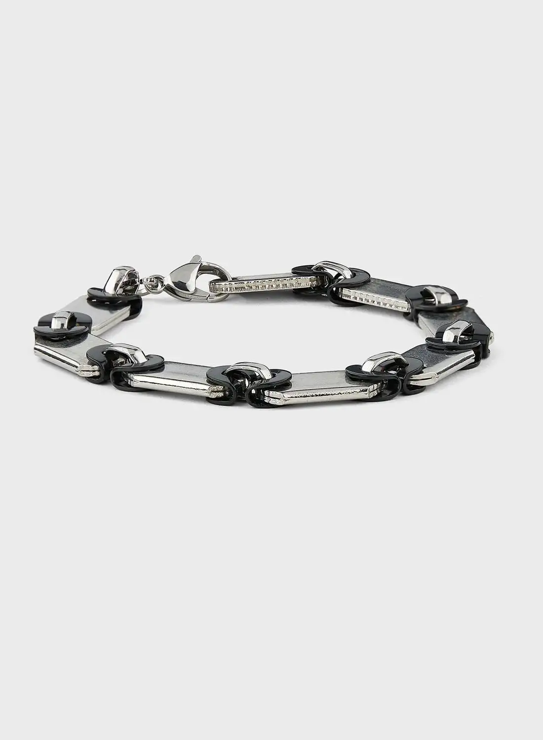 Seventy Five Interlink Stainless Steel Bracelet