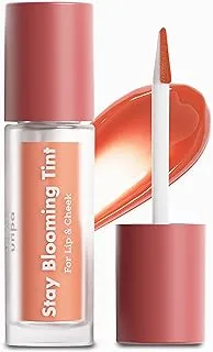 UNPA Bubi Bubi Stay Blooming Lip and Cheek Tint (Hydrangea Coral) Lip and Cheek Stain Red Moisturizing Lip Tint Korean Makeup | Hydrating Lip Tint Liquid Blush Water Tint Lip Stain for Dry & Pale Lips