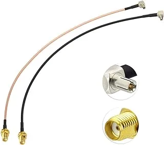 wlaniot SMA to TS9 Coaxial Cable Kit External Antenna Adapter Cable Pigtail Straight SMA Female to.