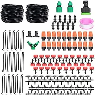 BEONE DIY Saving Water Automatic Micro Drip Irrigation System Garden Greenhouse Irrigation Spray Self Watering Kits (A)